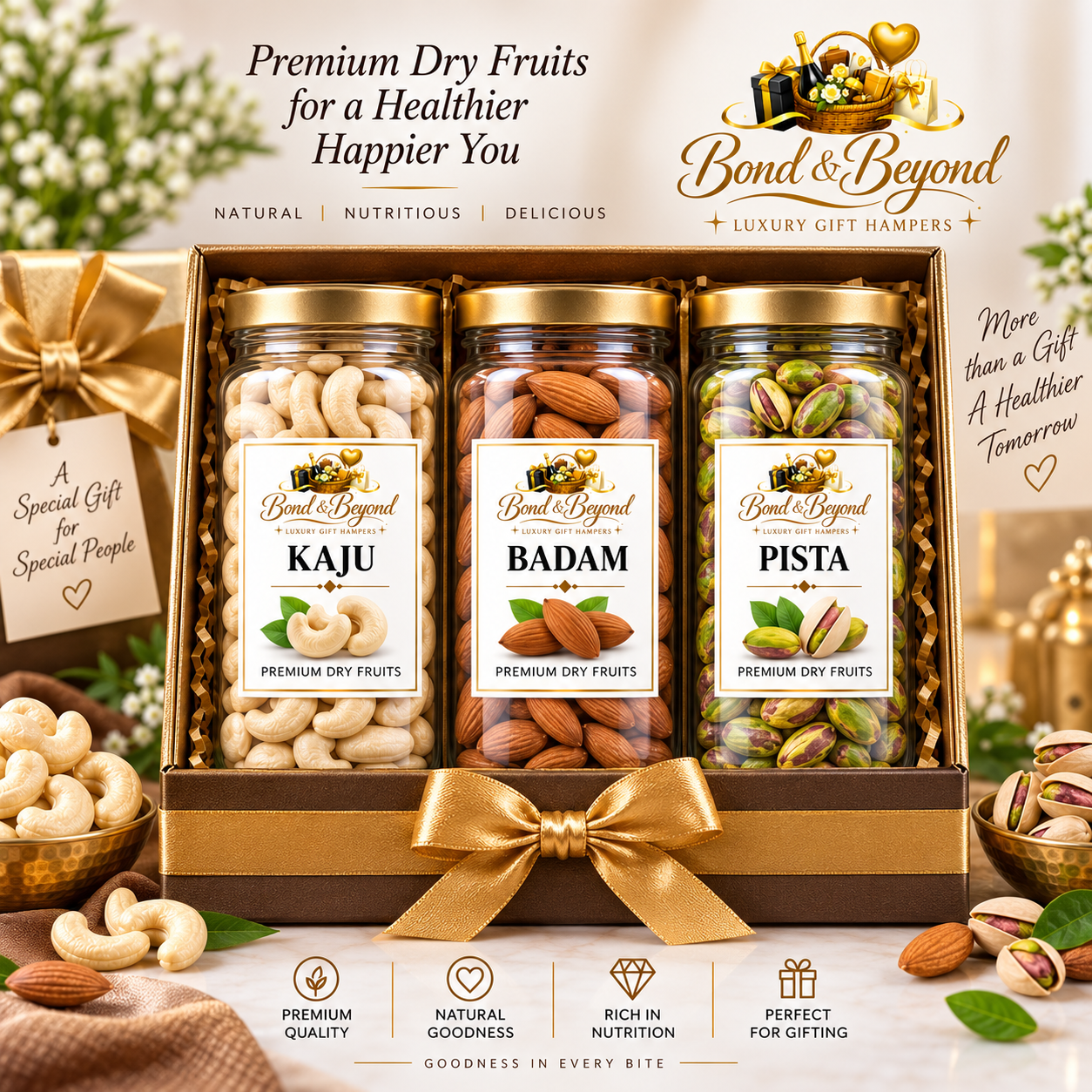 Kaju + Badam + Pista Combo