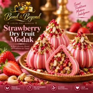 Strawberry Dry Fruit Modak